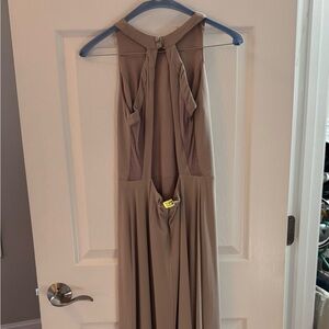 Elegant Taupe Maxi Dress